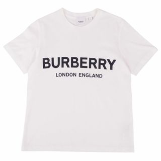 バーバリー(BURBERRY)の美品 バーバリー BURBERRY Tシャツ カットソー ショートスリーブ 半袖 コットン トップス レディース SP ホワイト(Tシャツ(半袖/袖なし))