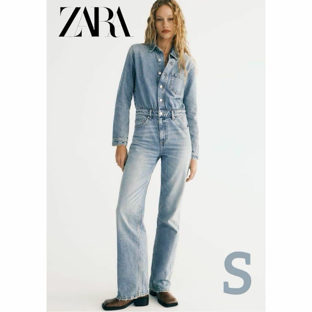 ZARA - 22 ZARA デニム TRF ジャンプスーツ オールインワン Sの通販 by