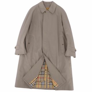 バーバリー(BURBERRY)の極美品 Vintage バーバリー Burberrys コート ステンカラーコート バルマカーンコート 裏チェック ライナー付き アウター メンズ 94-175(L相当) カーキベージュ(ステンカラーコート)