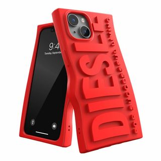 【色: レッド】DIESEL iPhone14ケース iPhone13ケース ロ(その他)