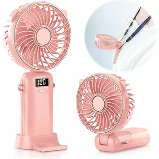 ❤️大特価❤️ハンディファン 携帯扇風機 強力 手持ち 静音4000mAh(その他)