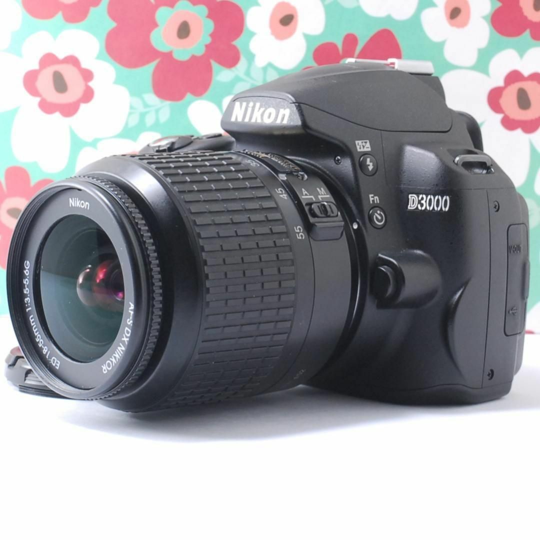 ❤️初心者でも使いこなせる一眼レフ❤Nikon Ｄ3000❤️スマホに送れる❤簡単操作ガイド