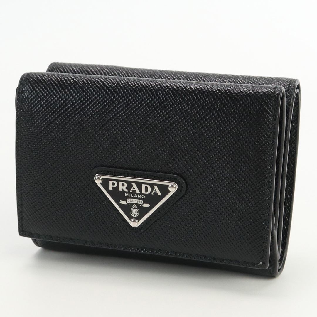 PRADA(プラダ)のプラダ サフィアーノレザー財布 1MH042 三折財布小銭入付き レディースのファッション小物(財布)の商品写真