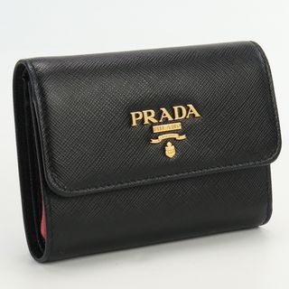 プラダ(PRADA)のプラダ サフィアーノマルチカラー三折財布 1MH025 三折財布小銭入付き(財布)