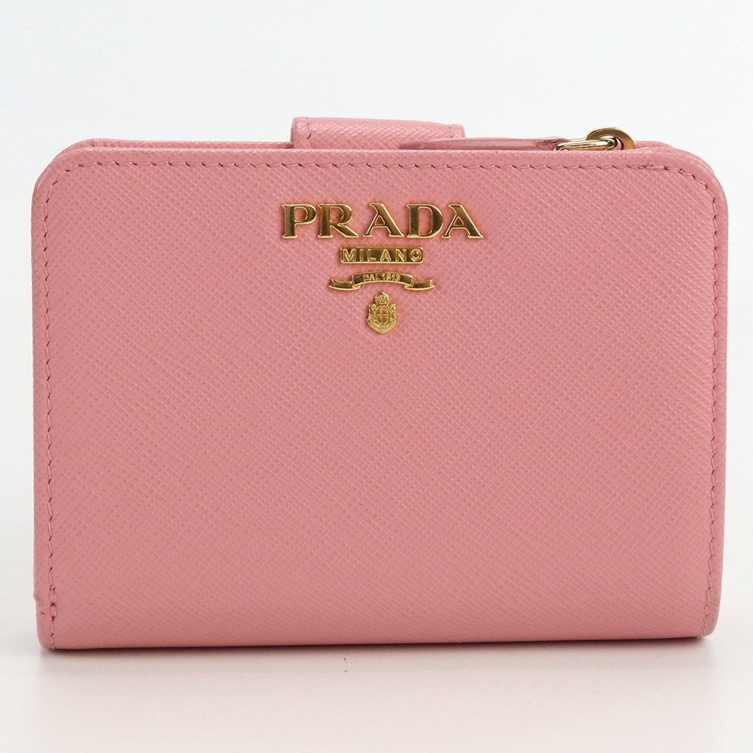 PRADA(プラダ)のプラダ サフィアーノマルチカラー財布 1ML018 ZLP FZ3 二折財布小銭入付き レディースのファッション小物(財布)の商品写真