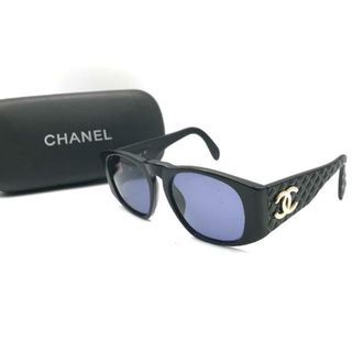 シャネル(CHANEL)の良品 CHANEL シャネル サングラス マトラッセ ブラック ココマーク アイウェア a141(サングラス/メガネ)