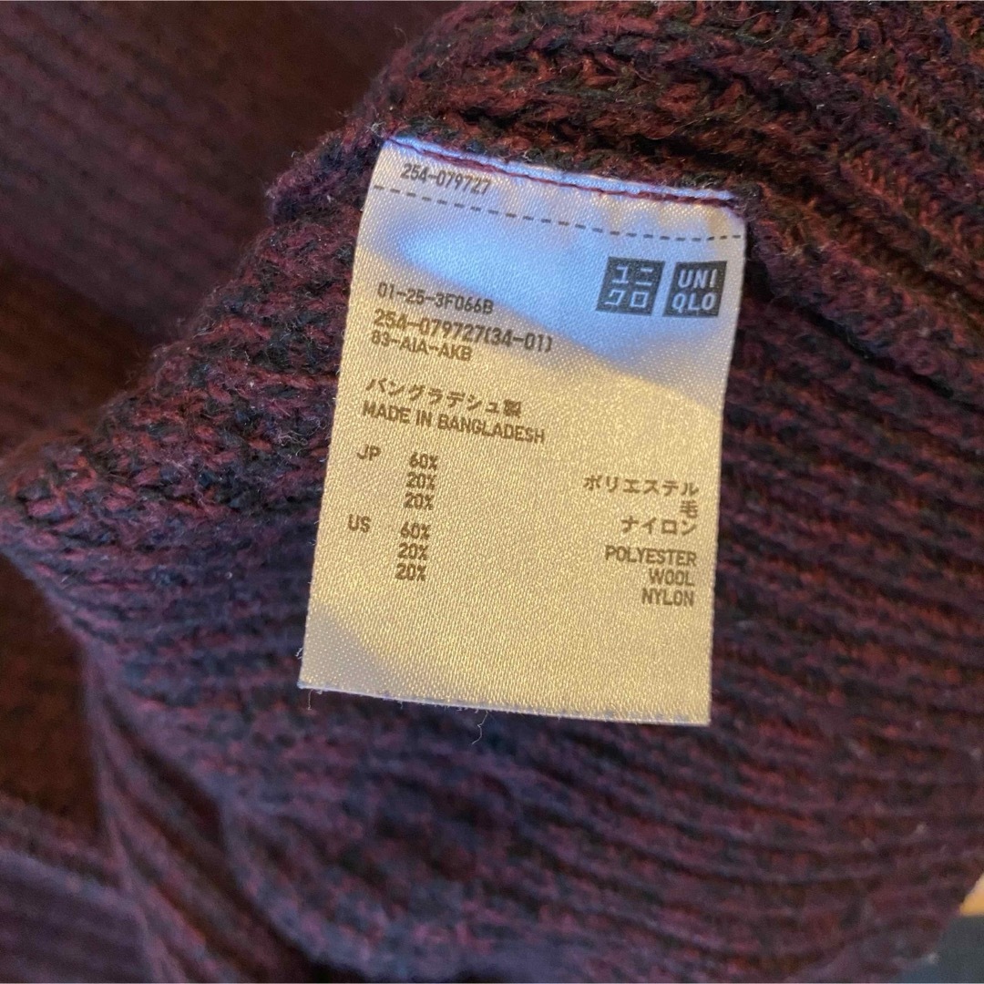 UNIQLO(ユニクロ)の【UNIQLO】クルーネックマーブルセーター　Mサイズ レディースのトップス(ニット/セーター)の商品写真