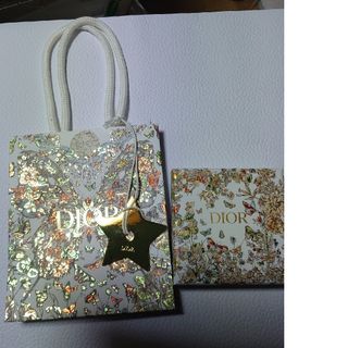【Dior】2023年ホリデー限定 バタフライ　紙袋\u0026箱\u0026レター用紙