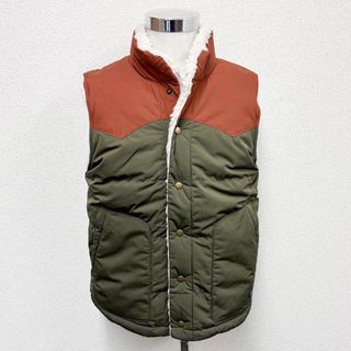 パタゴニア(patagonia)の新品 パタゴニア メンズ リバーシブル ビビーダウンベスト カーキ Sサイズ(ダウンベスト)