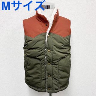 パタゴニア(patagonia)の新品 パタゴニア メンズ リバーシブル ビビーダウンベスト カーキ Mサイズ(ダウンベスト)