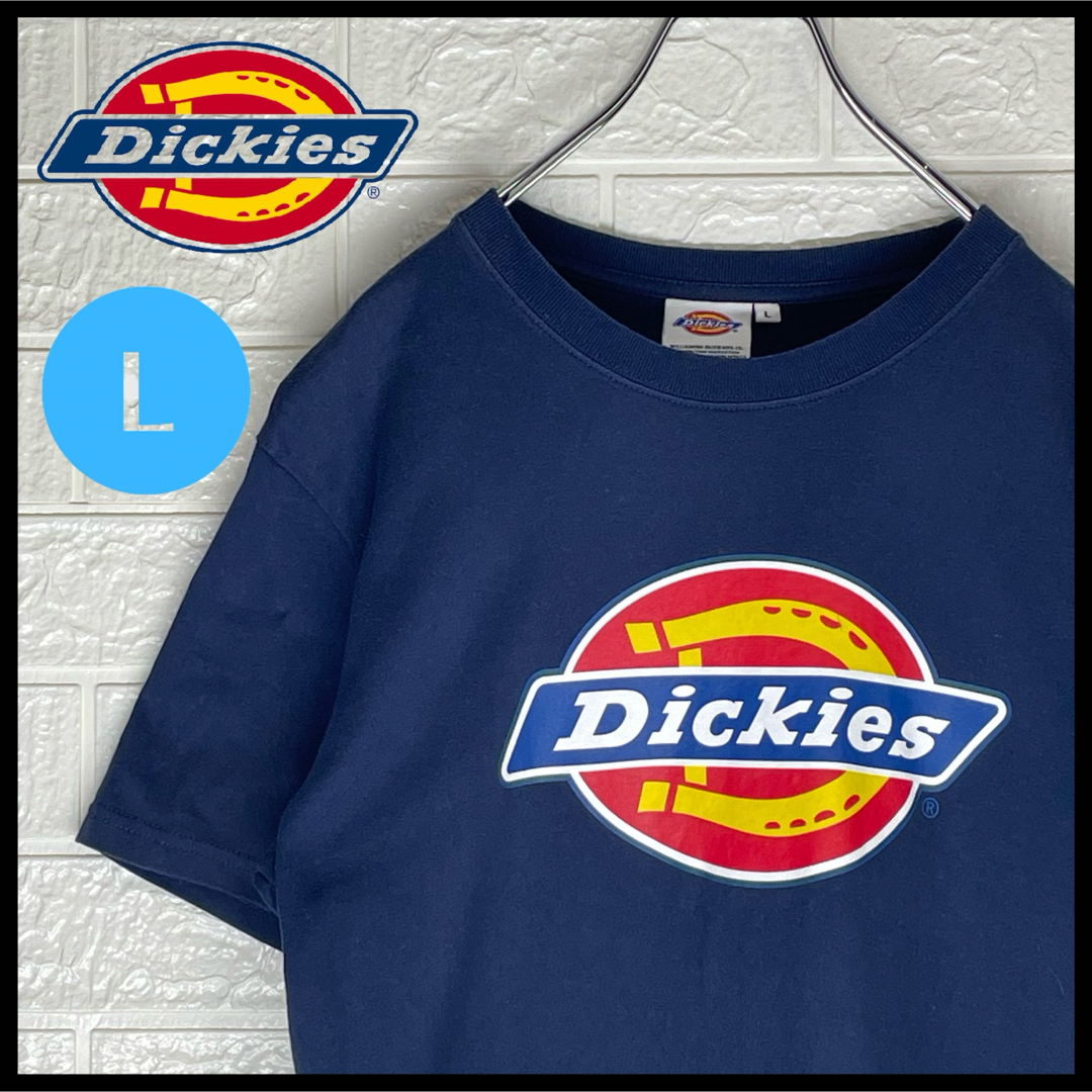 Dickies(ディッキーズ)のディッキーズ　ビッグロゴTシャツ　ネイビー　Lサイズ メンズのトップス(Tシャツ/カットソー(半袖/袖なし))の商品写真