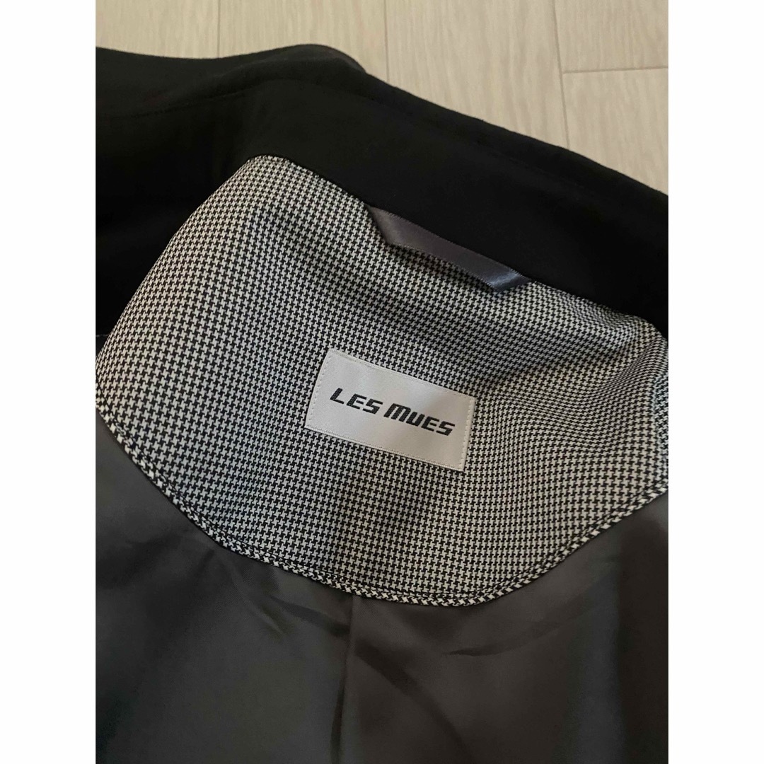 AOKI(アオキ)のLES MUES レミュー メンズ トレンチコート サイズSブラック メンズのジャケット/アウター(トレンチコート)の商品写真