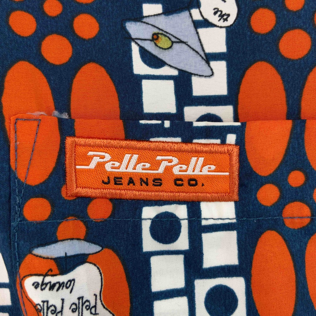 PELLE PELLE(ペレペレ)のPELLE PELLE ペレペレ メンズ  半袖　シャツ 総柄　ロゴワッペン　胸ポケット メンズのトップス(シャツ)の商品写真