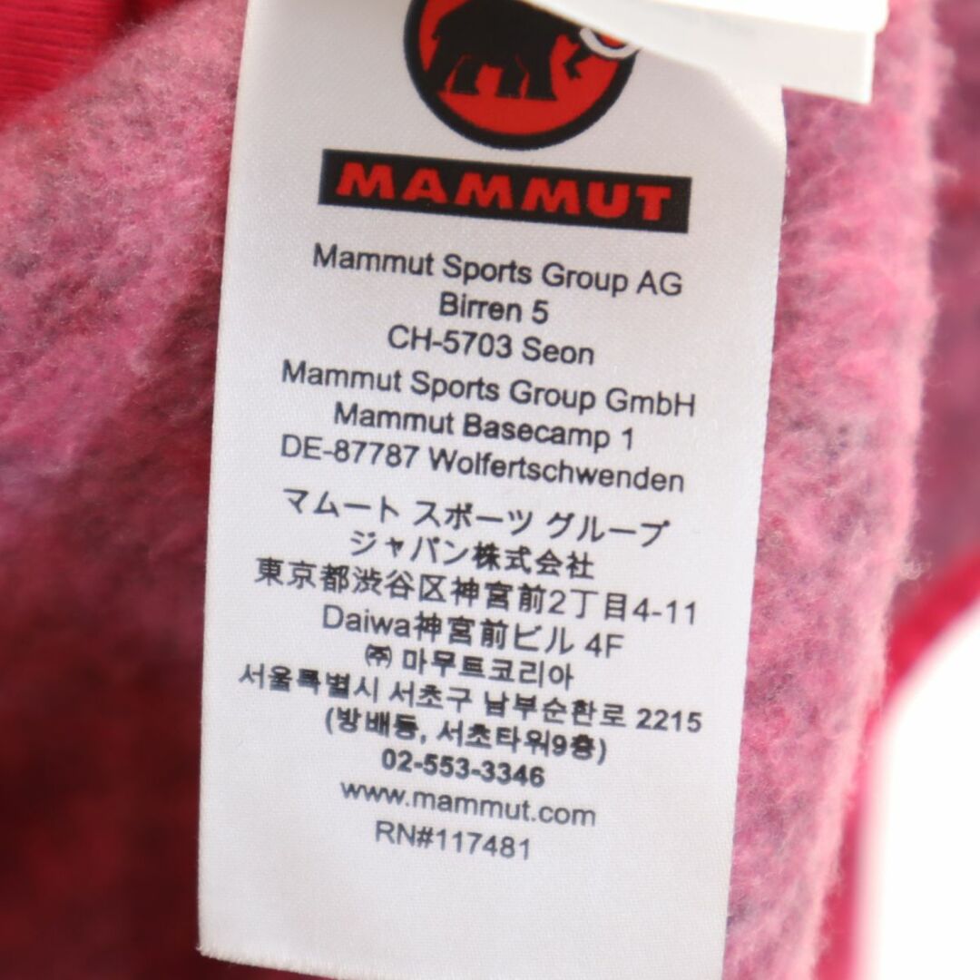 Mammut(マムート)のマムート アウトドア 長袖 ジップパーカー M ピンク Mammut レディース 古着 【240201】 レディースのトップス(パーカー)の商品写真