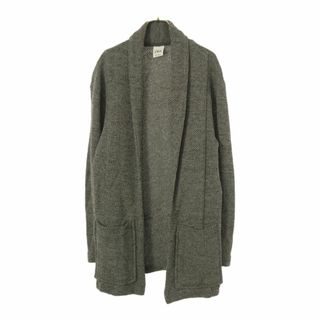 ザラ(ZARA)のザラ ニットジャケット Ｍ グレー ZARA カーディガン メンズ 古着 【240201】(その他)