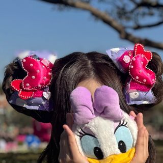 ディズニー(Disney)のハンドメイド　ガールズ　パルパルーザ　ディズニー　2点　カチューシャ　デイジー(キャラクターグッズ)