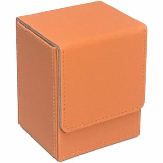 ❤️大特価❤️トレカ デッキケース PU 約80-100枚収納　オレンジ(その他)