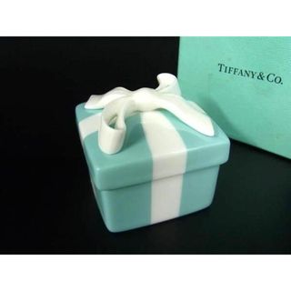 ティファニー(Tiffany & Co.)の■新品■未使用■ TIFFANY＆Co ティファニー ミニブルーボウボックス リボン オブジェ 小物入れ 陶器 置物 ティファニーブルー AV1778(その他)