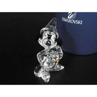 スワロフスキー(SWAROVSKI)の■新品■未使用■ SWAROVSKI スワロフスキー ディズニー コラボ ソーサラーミッキー クリスタル オブジェ 置物 インテリア クリア AU7713 (その他)