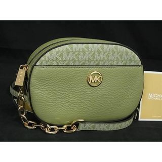 マイケルコース(Michael Kors)の■新品■未使用■ MICHAEL KORS マイケルコース MK柄 レザー クロスボディ ショルダーバッグ　レディース グリーン系 BG6623 (その他)