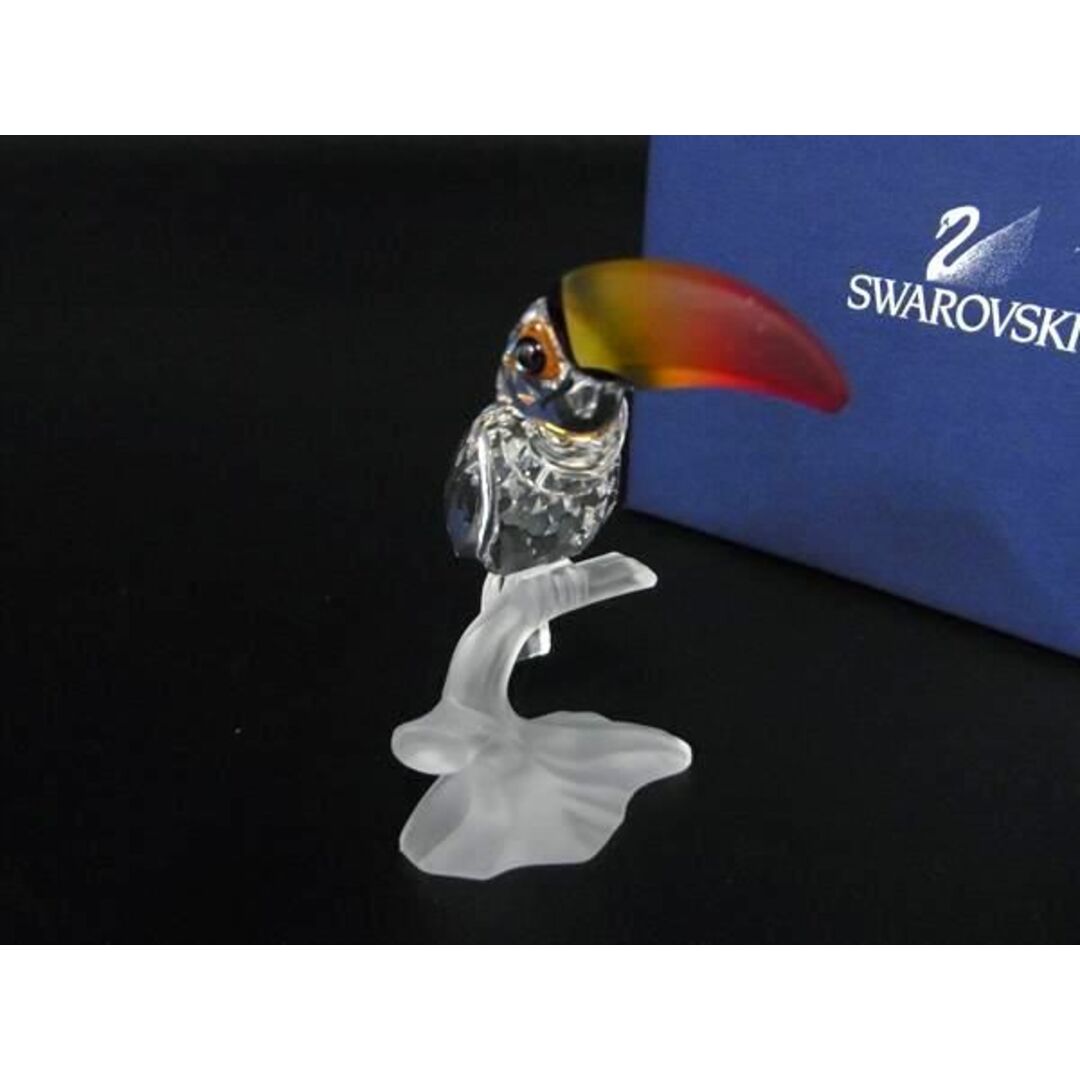 SWAROVSKI(スワロフスキー)の■新品■未使用■ SWAROVSKI スワロフスキー 234311 クリスタル オオハシ オブジェ 置物 インテリア クリア×オレンジ系 AU7796  レディースのアクセサリー(その他)の商品写真