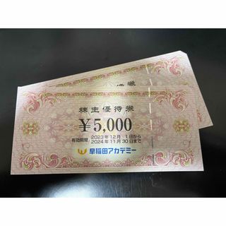 早稲田アカデミー株主優待券　10000円分(その他)