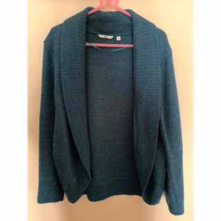 ユニクロ(UNIQLO)のUNIQLO ニット カーディガン XL カーキ グリーン(カーディガン)