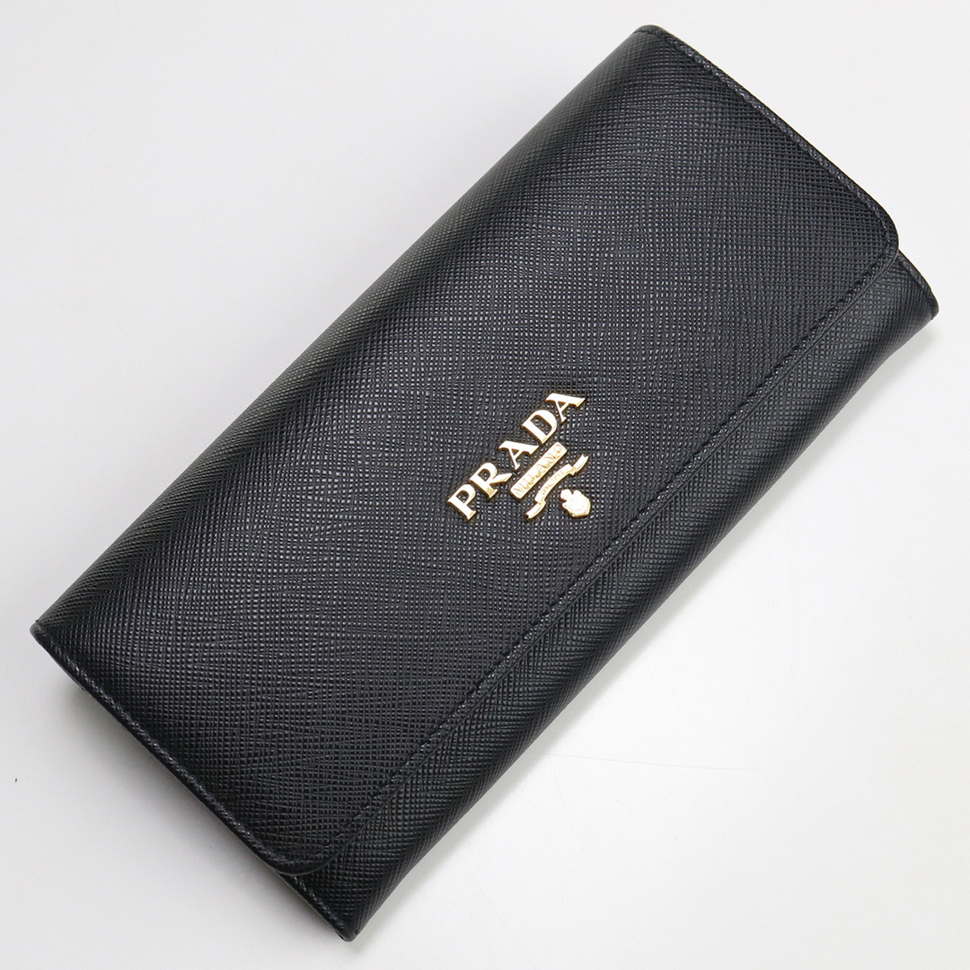 PRADA(プラダ)のプラダ サフィアーノトライアングル財布 1MH132 QHH F0002 二折財布小銭入付き レディースのファッション小物(財布)の商品写真