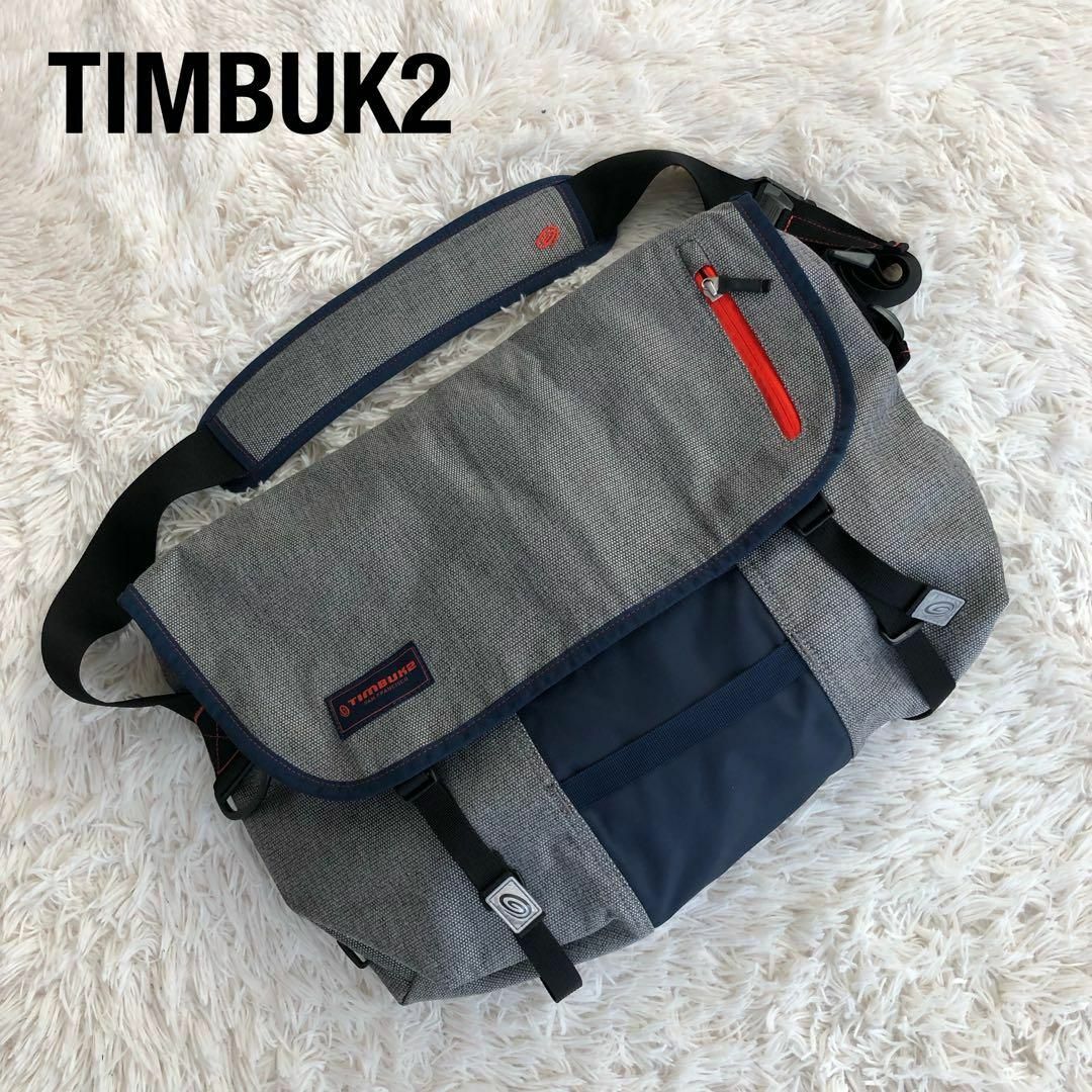 TIMBUK2(ティンバックツー)のTIMBUK2ディンバックツー　メッセンジャーバッグ　グレー×ネイビー メンズのバッグ(メッセンジャーバッグ)の商品写真