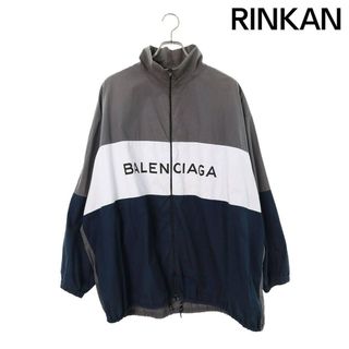 バレンシアガ(Balenciaga)のバレンシアガ  508901 TWB13 ロゴプリントポプリンシャツブルゾン メンズ 40(ブルゾン)