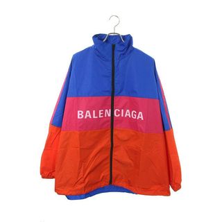 バレンシアガ(Balenciaga)のバレンシアガ  528638 TYD33 ロゴプリントポプリンシャツブルゾン メンズ 36(ブルゾン)