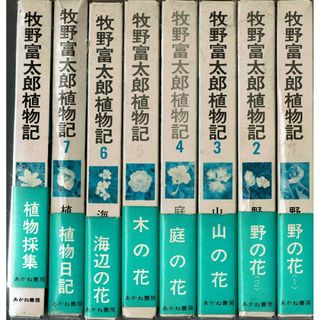 牧野富太郎植物記　全8巻　あかね書房　佐竹義輔監修　中村浩編(その他)