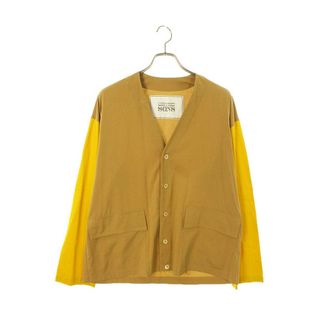 ユナイテッドアローズ(UNITED ARROWS)のユナイテッドアローズ  CHEESE CARDIGAN 異素材切替カーディガン メンズ M(カーディガン)