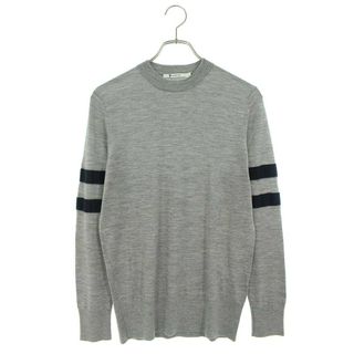 アレキサンダーワン(Alexander Wang)のアレキサンダーワン  21-25-0089 袖ボーダーウールニット メンズ S(ニット/セーター)