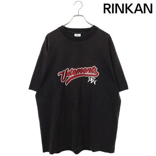 ヴェトモン(VETEMENTS)のヴェトモン  MSS18TR37 ベースボールロゴオーバーサイズTシャツ メンズ S(Tシャツ/カットソー(半袖/袖なし))