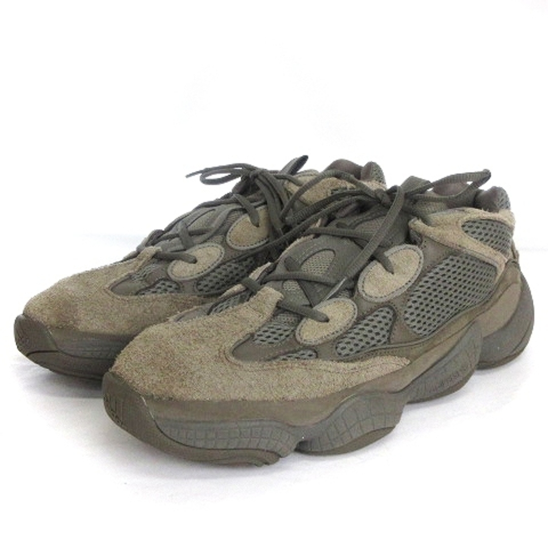 13cmアウトソールアディダス 美品 YEEZY 500 スニーカー GX3606 茶 31cm