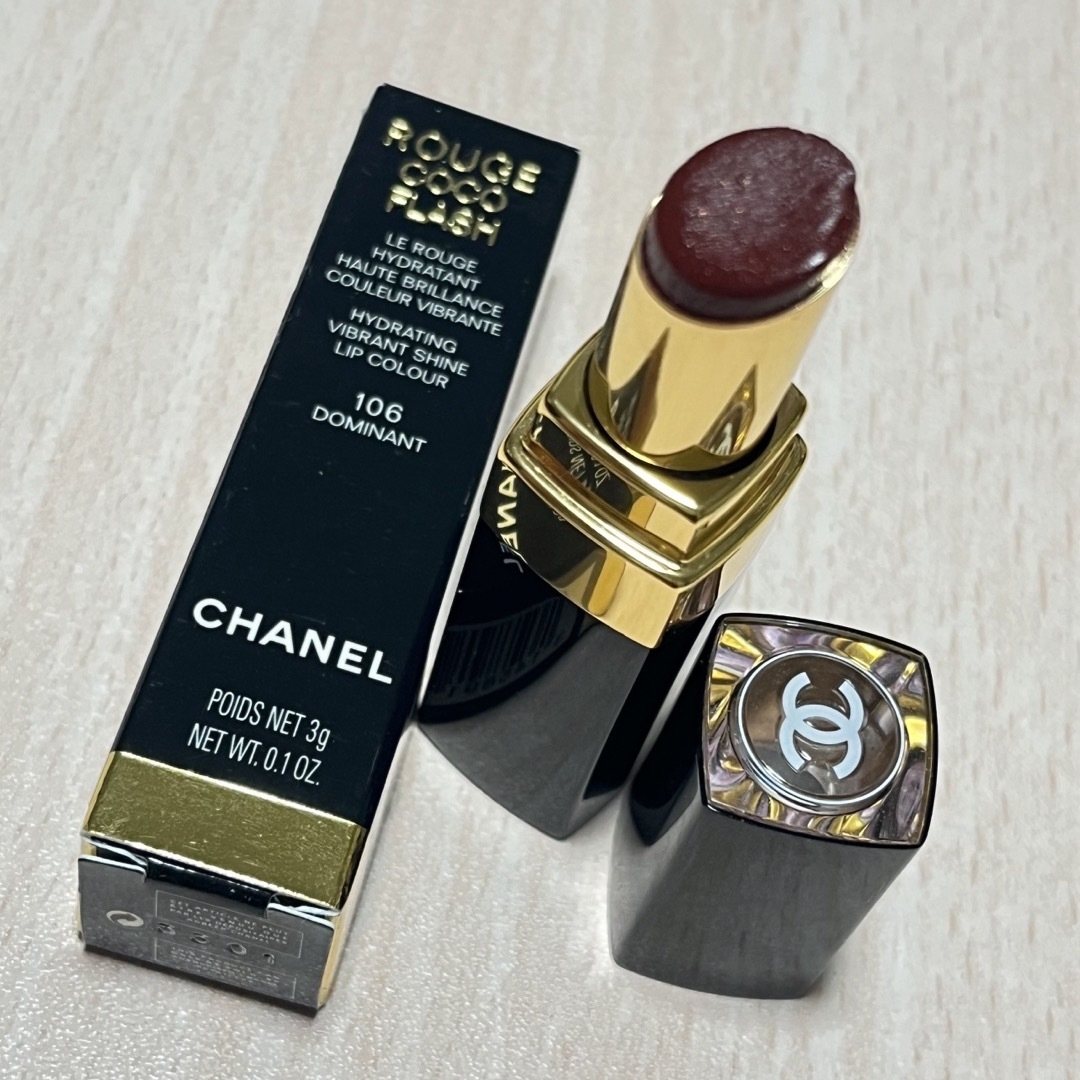 CHANEL(シャネル)のCHANEL ルージュ　ココフラッシュ  106ドミナン  暗めレッド　 コスメ/美容のベースメイク/化粧品(口紅)の商品写真