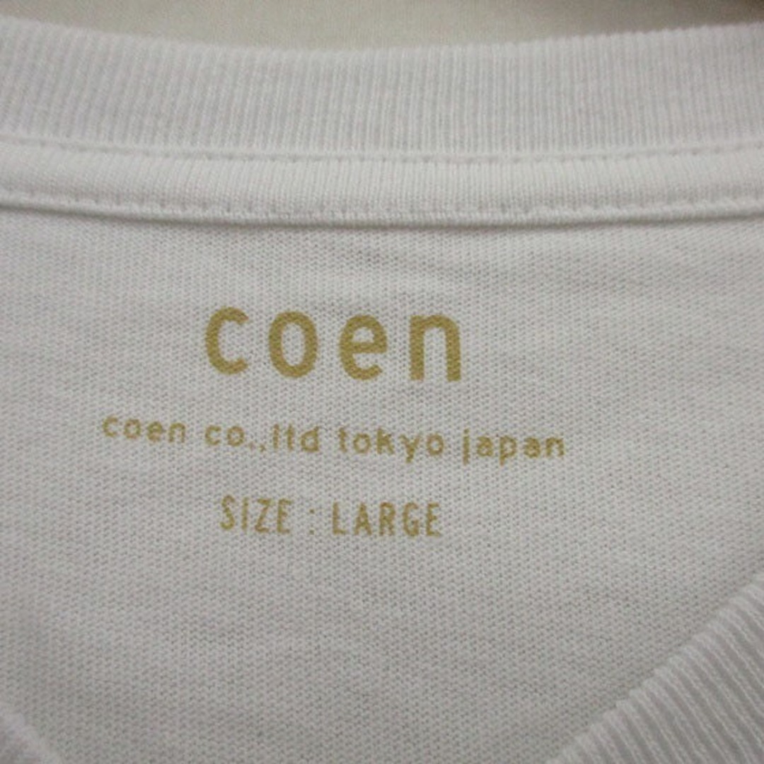 coen(コーエン)のコーエン カットソー Tシャツ 半袖 Vネック 胸ポケット シンプル L メンズのトップス(Tシャツ/カットソー(半袖/袖なし))の商品写真