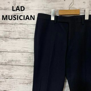 ラッドミュージシャン(LAD MUSICIAN)のLAD MUSICIAN ウールスラックス シンプル 黒 42(スラックス)