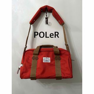 ポーラー(POLeR)の【POLeR】ポーラー ボストンバッグ オレンジ アウトドアバッグ(その他)