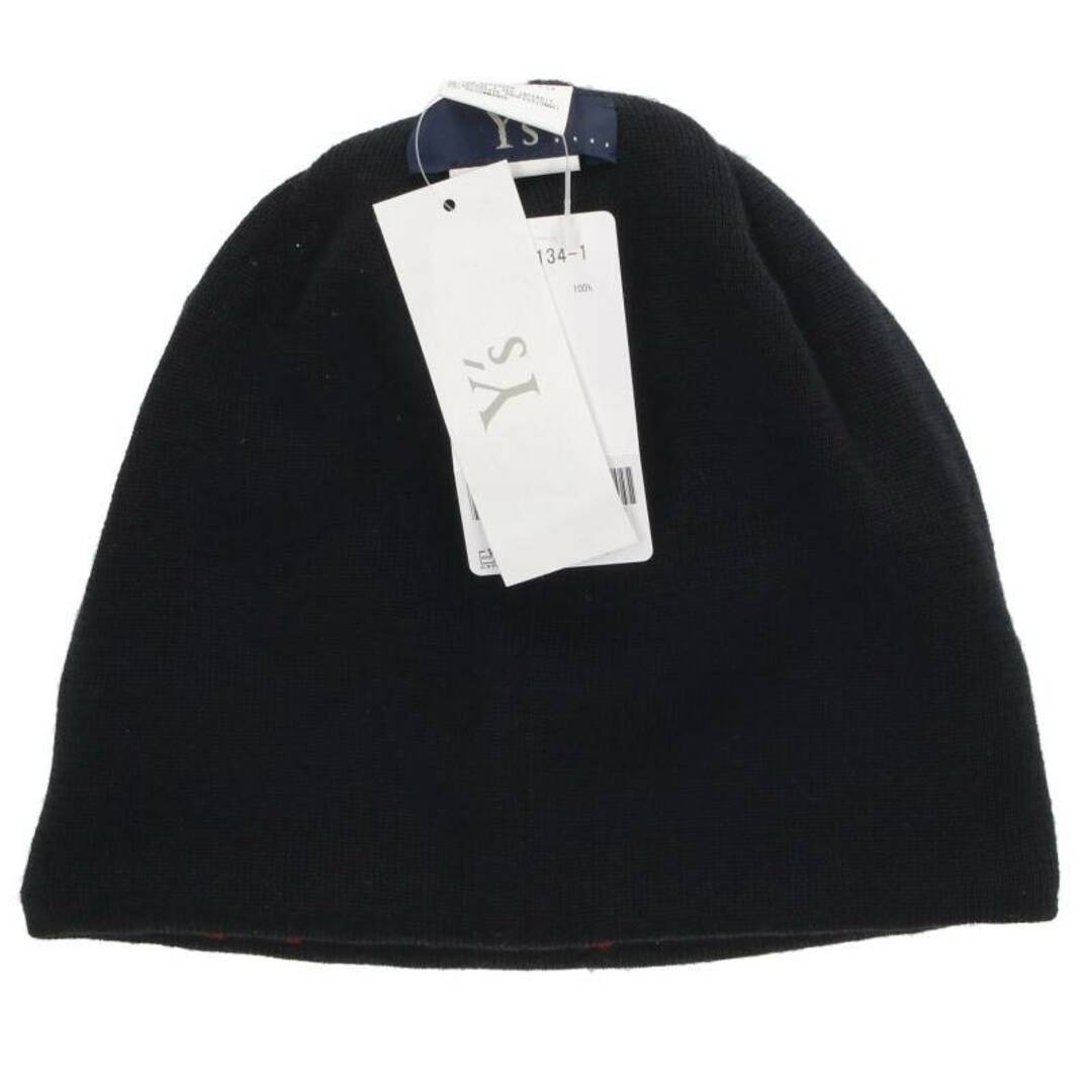 Y's(ワイズ)のワイズ  YX-H40-134 ロゴビーニーニット帽 メンズ メンズの帽子(ニット帽/ビーニー)の商品写真
