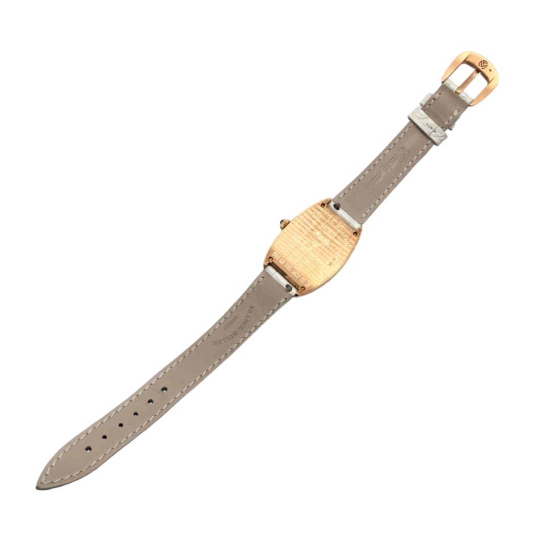 FRANCK MULLER(フランクミュラー)の　フランク・ミュラー FRANCK MULLER トノウ カーベックス マザー オブ パール 1752QZRELMOPCD1R ホワイト K18PG/クロコダイルベルト レディース 腕時計 レディースのファッション小物(腕時計)の商品写真