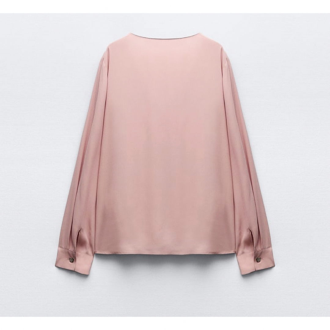 Zara 新品 Blouse with gold buttons  レディースのトップス(シャツ/ブラウス(長袖/七分))の商品写真