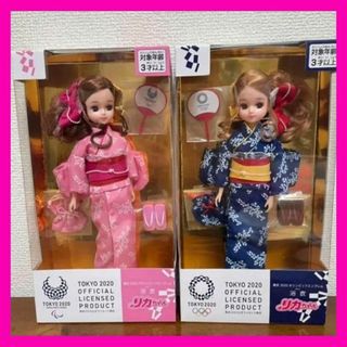 タカラトミー(Takara Tomy)の新品】タカラトミー リカちゃん 浴衣 東京2020オリンピックエンブレム(その他)