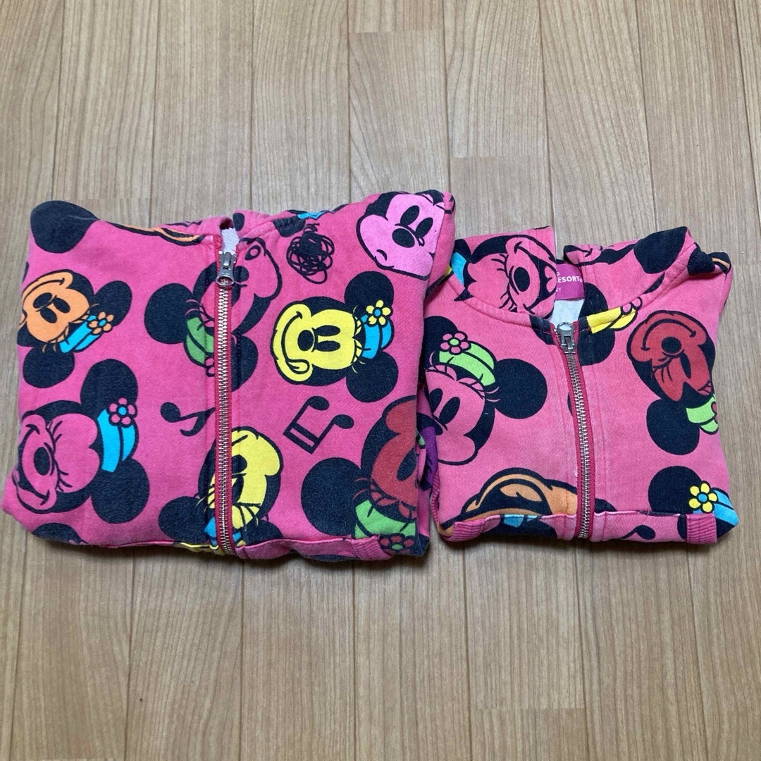 Disney(ディズニー)のディズニー パーカー 100 140 ランド シー キッズ/ベビー/マタニティのキッズ服女の子用(90cm~)(ジャケット/上着)の商品写真