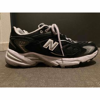 New Balance スニーカー US7(25cm位) 黒x紺x赤等オールシーズンスニーカーカット