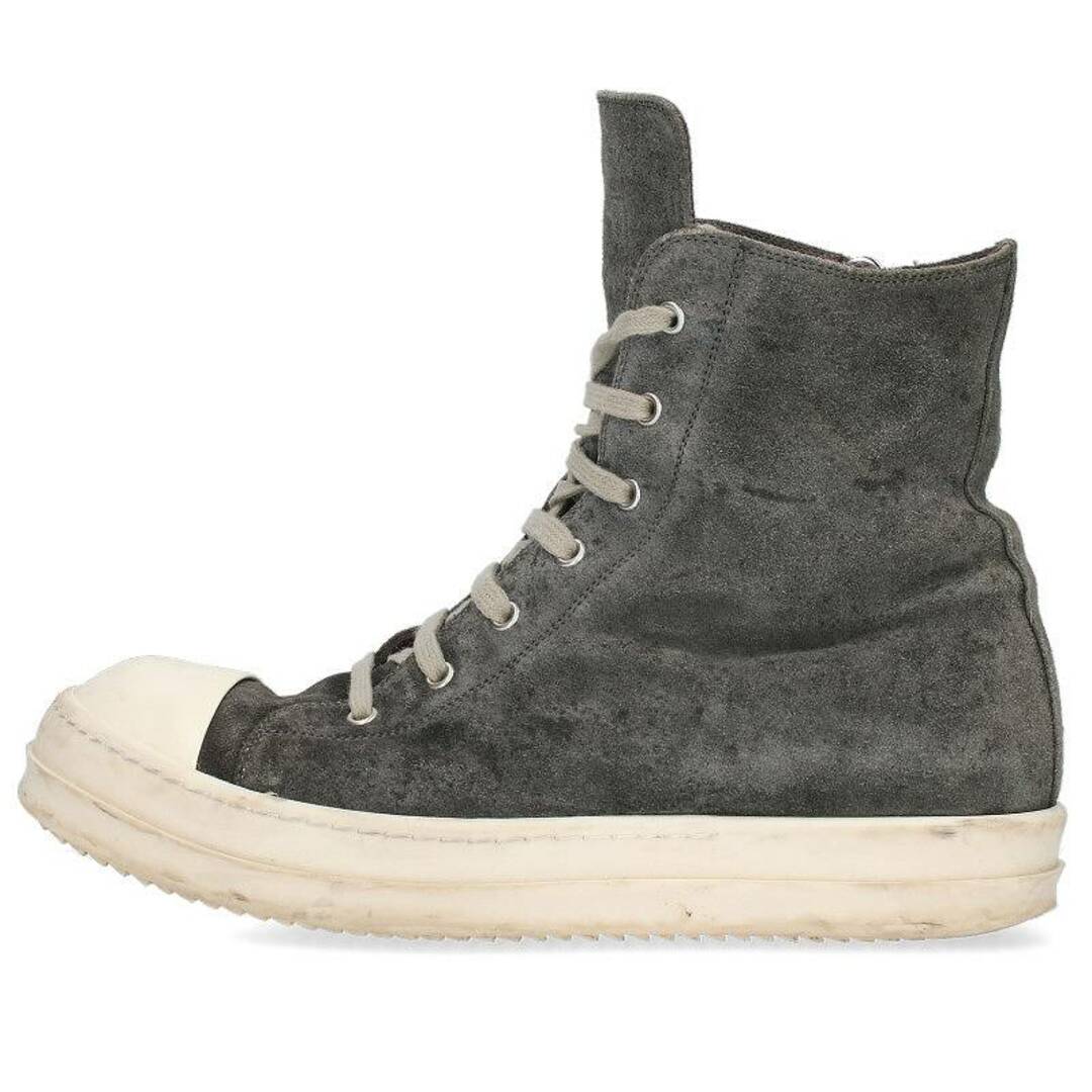 Rick Owens(リックオウエンス)のリックオウエンス  RAMONES ラモーンズスエードレザーハイカットスニーカー メンズ メンズの靴/シューズ(スニーカー)の商品写真