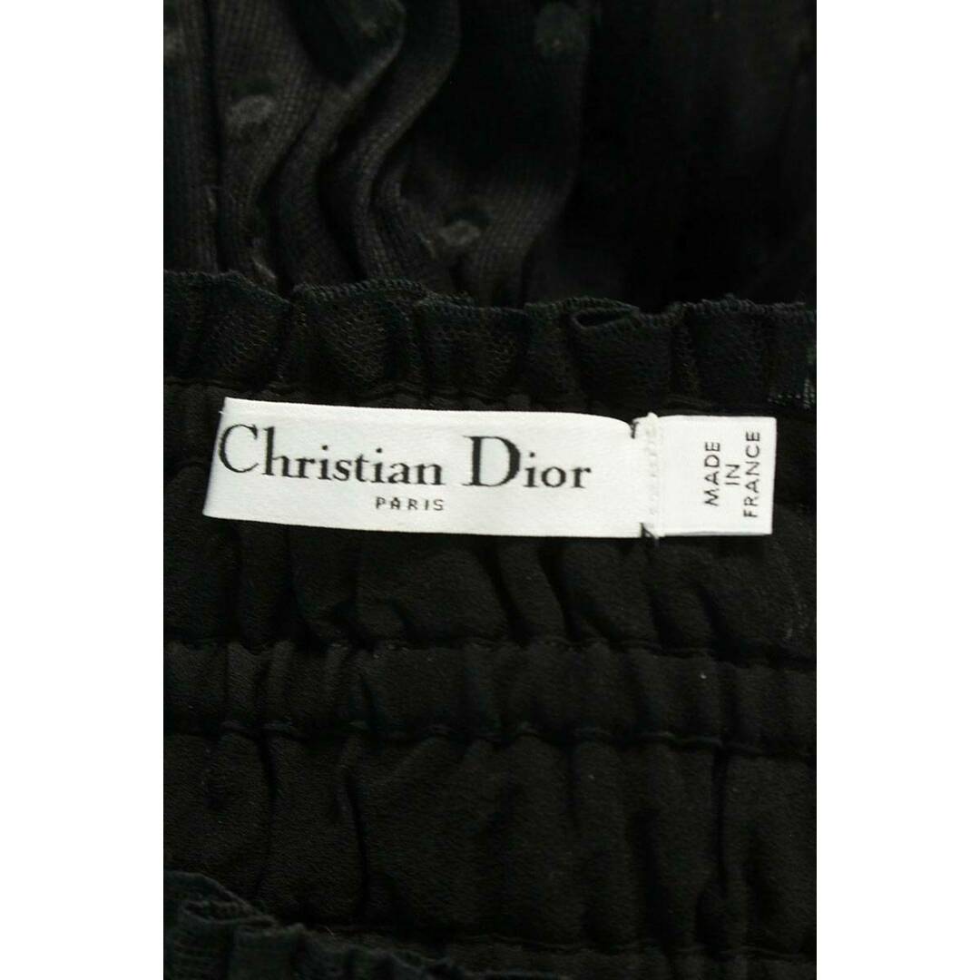 Christian Dior(クリスチャンディオール)のクリスチャンディオール  241R34A7729 ドット刺繍 レースワンピース レディース 36 レディースのワンピース(ロングワンピース/マキシワンピース)の商品写真