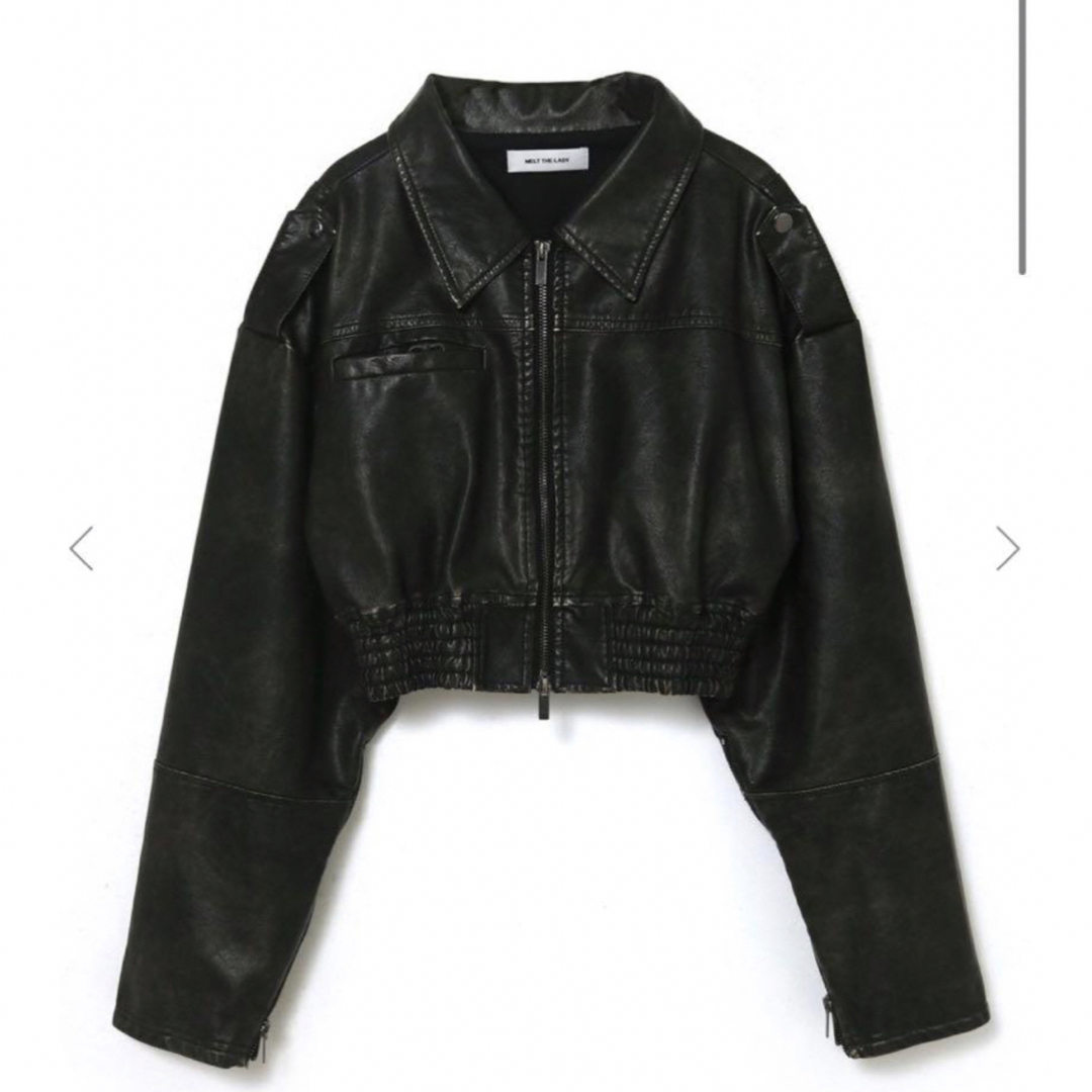 melt the lady fake leather jacket ジャケット/アウター melt the lady fake leather jacket ジャケット/アウター
