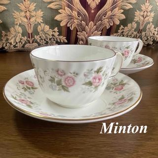 ミントン(MINTON)の新品未使用☆ミントン スプリングブーケ ペア ティーカップ＆ソーサーセット(グラス/カップ)